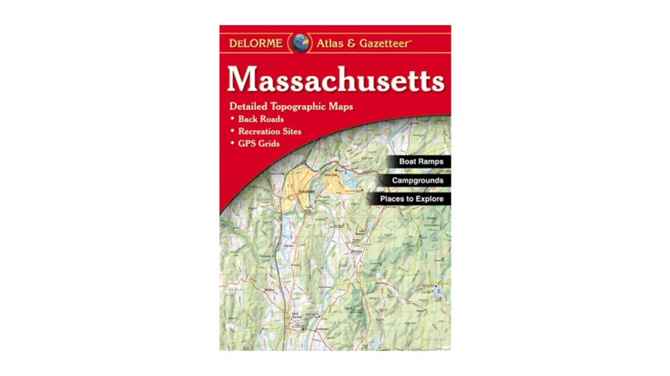 Garmin Delorme Massachusetts Atlas &amp; Gazetteer Paper Map 010-12916-00