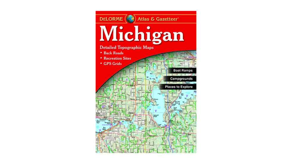 Garmin Delorme Michigan Atlas &amp; Gazetteer Paper Map AA-008858-000