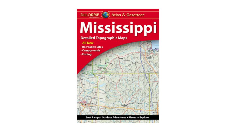 Garmin Delorme Mississippi Atlas &amp; Gazetteer Paper Map 010-12787-00