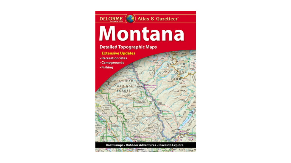 Garmin Delorme Montana Atlas &amp; Gazetteer Paper Map 010-12655-00