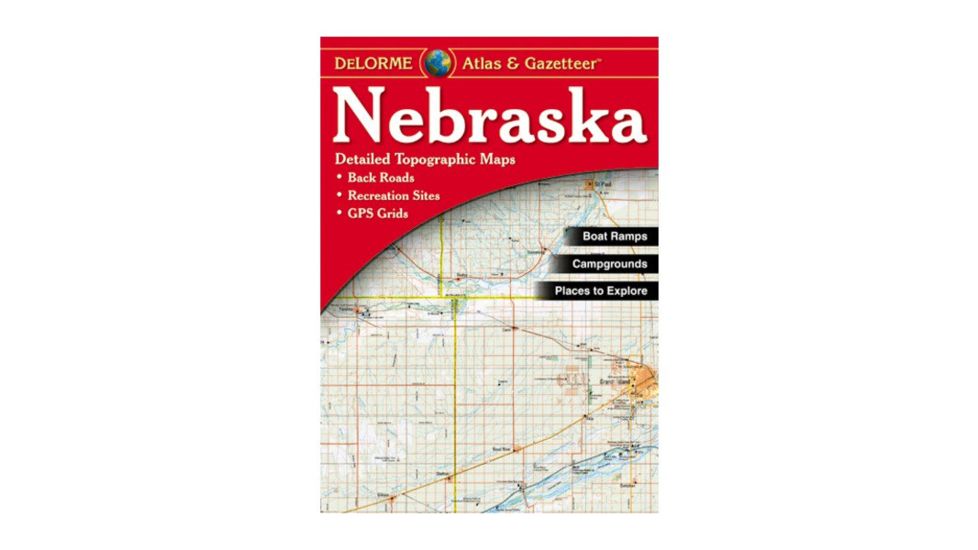 Garmin Delorme Nebraska Atlas &amp; Gazetteer Paper Map AA-000019-000