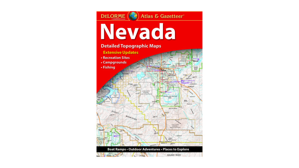 Garmin Delorme Nevada Atlas &amp; Gazetteer Paper Map 010-12704-00