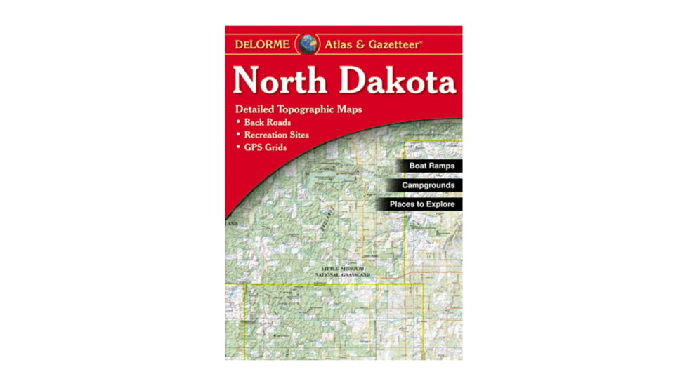 Garmin Delorme North Dakota Atlas &amp; Gazetteer Paper Map AA-008862-000