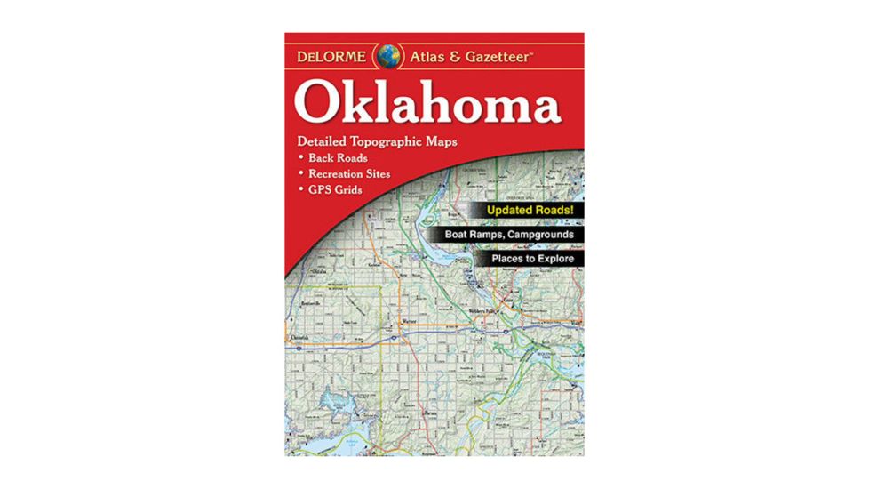 Garmin Delorme Oklahoma Atlas &amp; Gazetteer Paper Map AA-008800-000