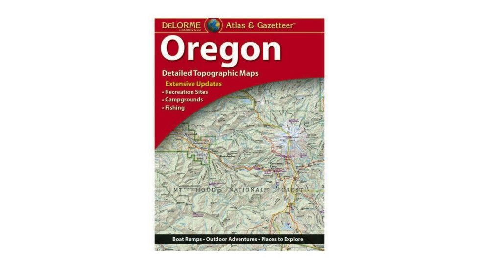 Garmin Delorme Oregon Atlas &amp; Gazetteer Paper Map 010-12657-00