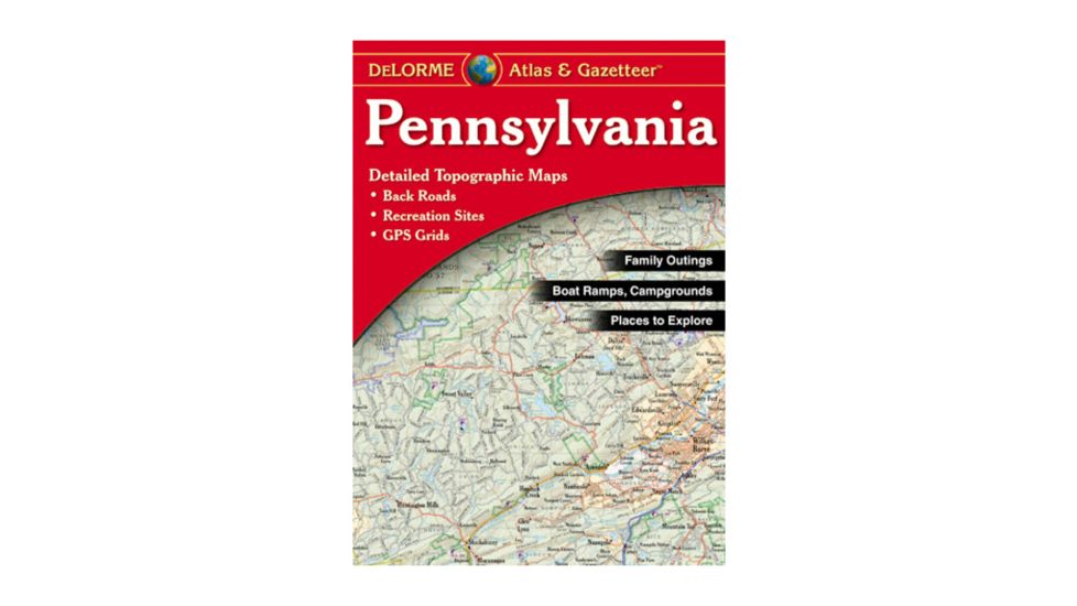 Garmin Delorme Pennsylvania Atlas &amp; Gazetteer Paper Map AA-008859-000
