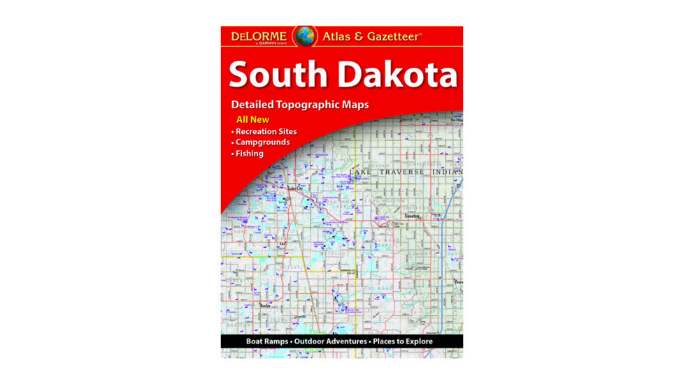 Garmin Delorme South Dakota Atlas &amp; Gazetteer Paper Map 010-12695-00