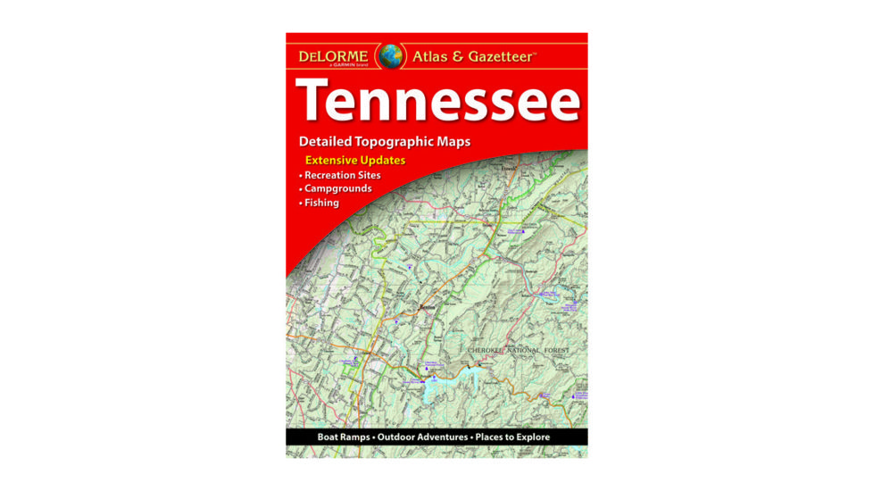 Garmin Delorme Tennessee Atlas &amp; Gazetteer Paper Map 010-12665-00