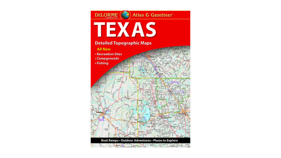 Garmin Delorme Texas Atlas &amp; Gazetteer Paper Map 010-12649-00
