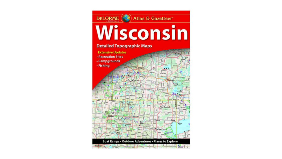 Garmin Delorme Wisconsin Atlas &amp; Gazetteer Paper Map 010-12664-00