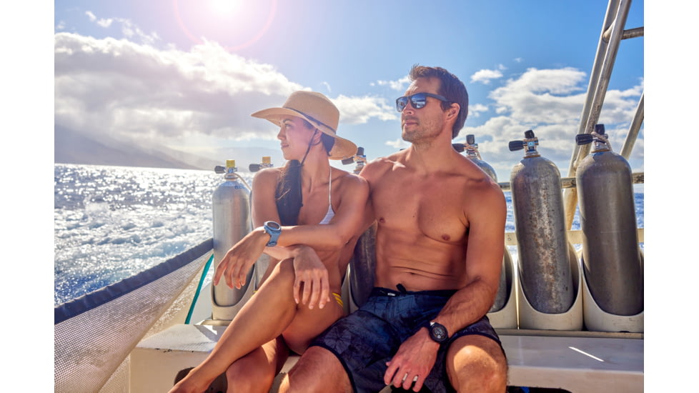 Garmin Descent G1 Solar Dive Computer, Hurricane Blue, 010-02604-03