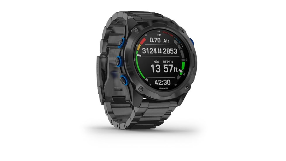 Garmin Descent Mk2i Diving Watch w/ Descent T1 Bundle, Titanium Carbon Gray DLC with DLC Titanium Band, 010-02132-02