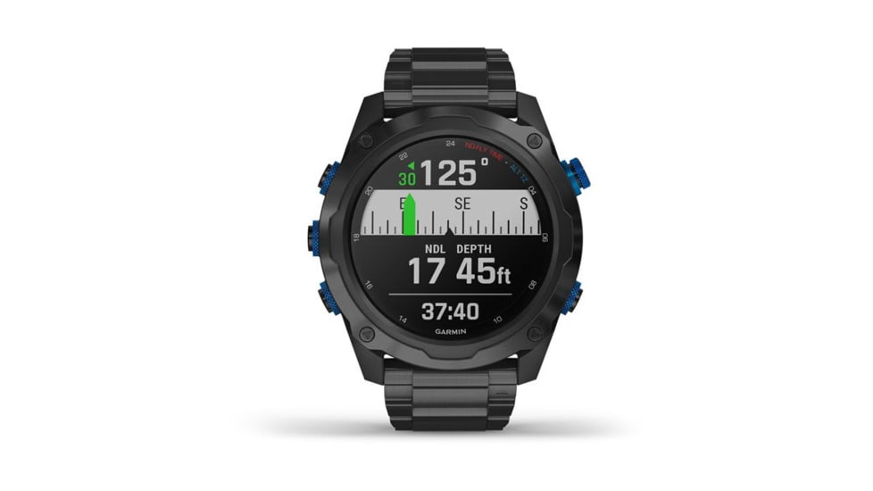 Garmin Descent Mk2i Diving Watch w/ Descent T1 Bundle, Titanium Carbon Gray DLC with DLC Titanium Band, 010-02132-02