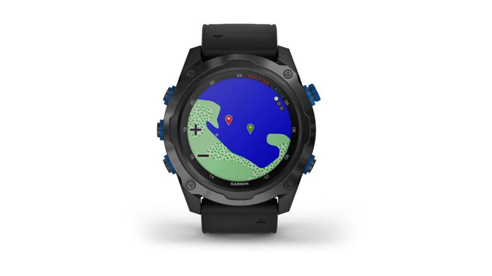 Garmin Descent Mk2i, Titanium Carbon Gray DLC with Black Band, Carbon Gray/Black, 010-02132-01