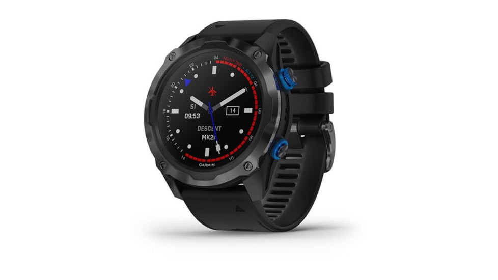 Garmin Descent Mk2i, Titanium Carbon Gray DLC with Black Band, Carbon Gray/Black, 010-02132-01