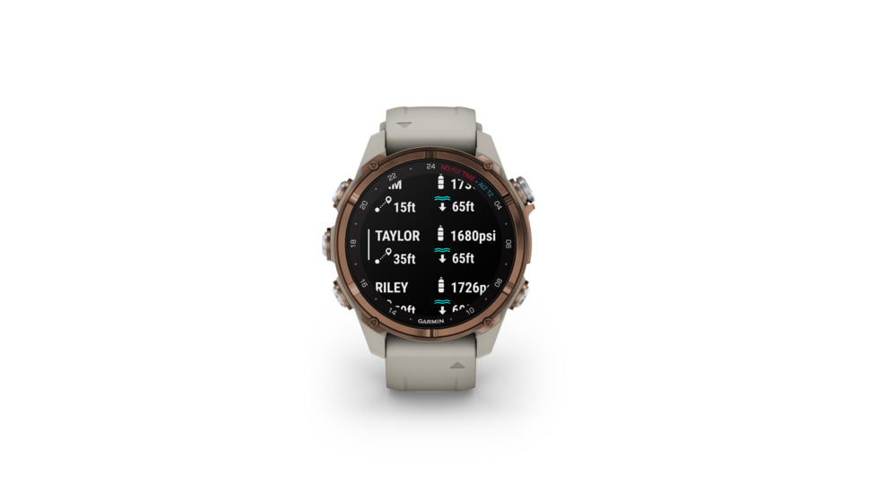 Garmin Descent Mk3i 43 mm, Bronze PVD Titanium with French Gray Silicone Band, 010-02753-13