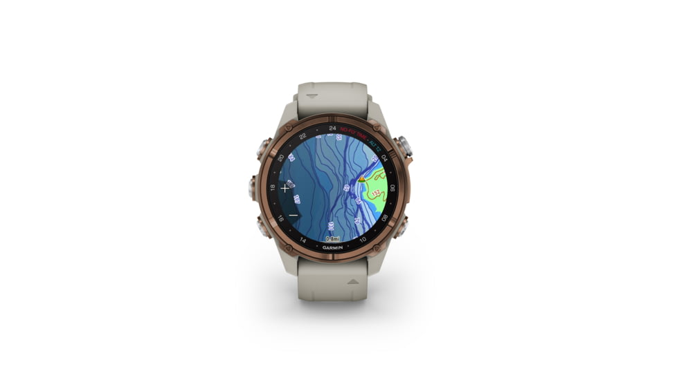 Garmin Descent Mk3i 43 mm, Bronze PVD Titanium with French Gray Silicone Band, 010-02753-13