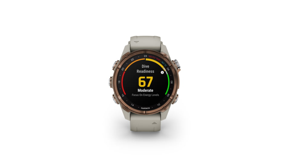 Garmin Descent Mk3i 43 mm, Bronze PVD Titanium with French Gray Silicone Band, 010-02753-13