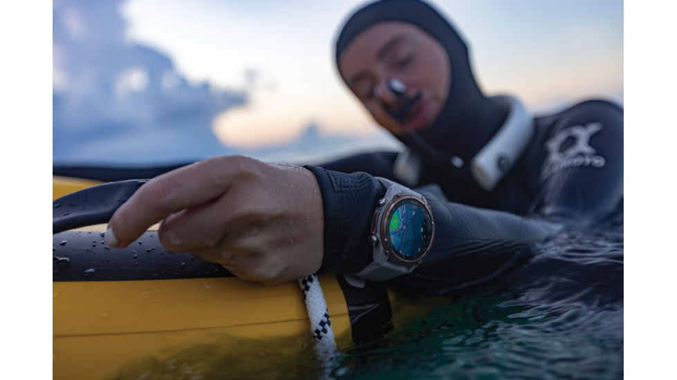 Garmin Descent Mk3i 43 mm, Bronze PVD Titanium with French Gray Silicone Band, 010-02753-13