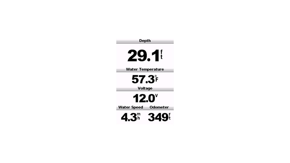 Garmin echo 200 Fishfinder Screenshot