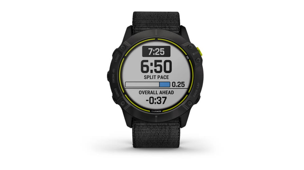 Garmin Enduro Watches, Black DLC Body with Nylon Band, 010-02408-01