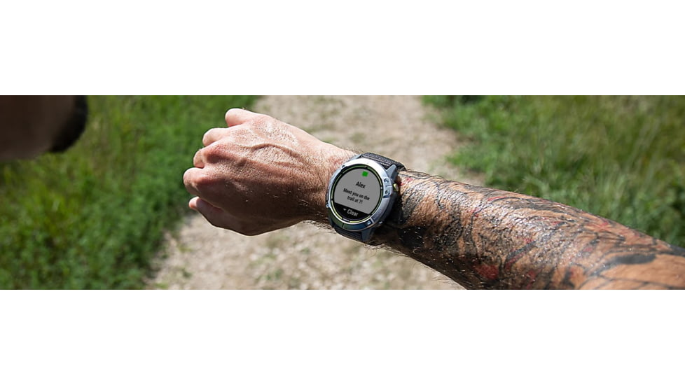 Garmin Enduro Watches, Silver/Gray Body with Slate Band, 010-02408-00