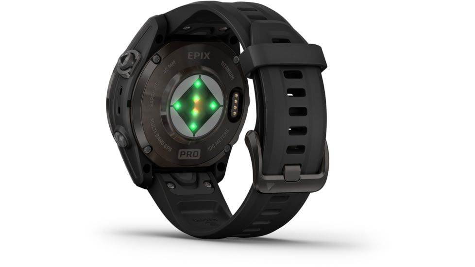 Garmin Epix Pro Gen 2 - Sapphire Edition Watches, 42mm, Carbon Gray DLC Titanium w/ Black Band, 010-02802-14