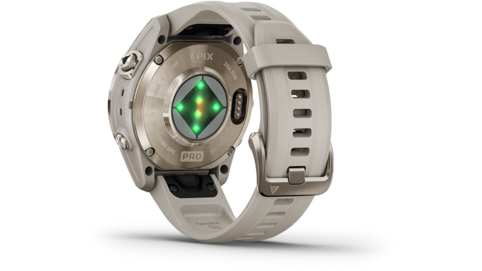 Garmin Epix Pro Gen 2 - Sapphire Edition Watches, 42mm, Soft Gold w/ Light Sand Band, 010-02802-10