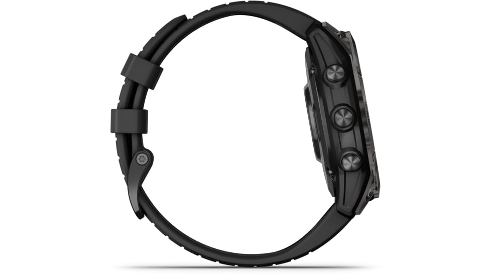 Garmin Epix Pro Gen 2 - Sapphire Edition Watches, 47mm, Carbon Gray DLC Titanium w/ Black Band, 010-02803-10