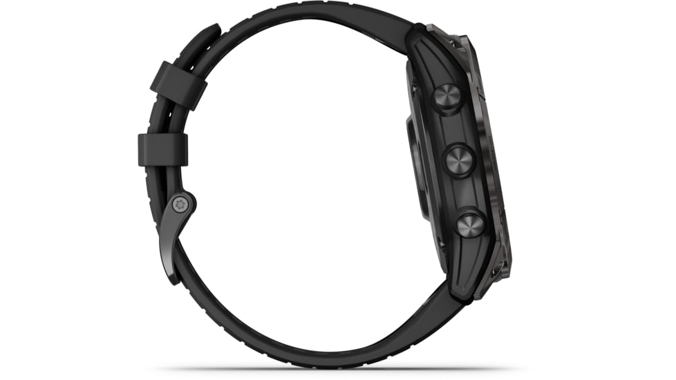 Garmin Epix Pro Gen 2 - Sapphire Edition Watches, 51mm, Carbon Gray DLC Titanium w/ Black Band, 010-02804-00