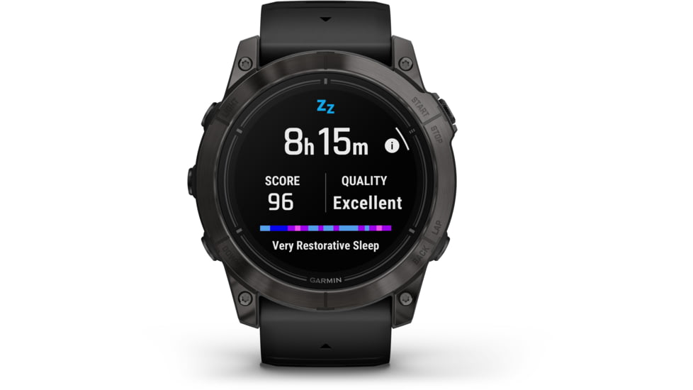 Garmin Epix Pro Gen 2 - Sapphire Edition Watches, 51mm, Carbon Gray DLC Titanium w/ Black Band, 010-02804-00