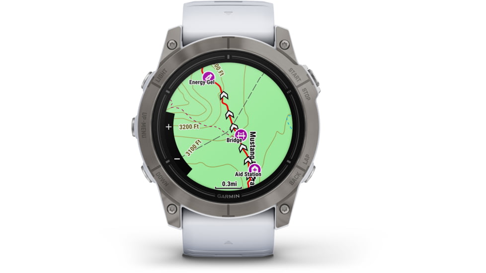 Garmin Epix Pro Gen 2 - Sapphire Edition Watches, 51mm, Titanium w/ Whitestone Band, 010-02804-10