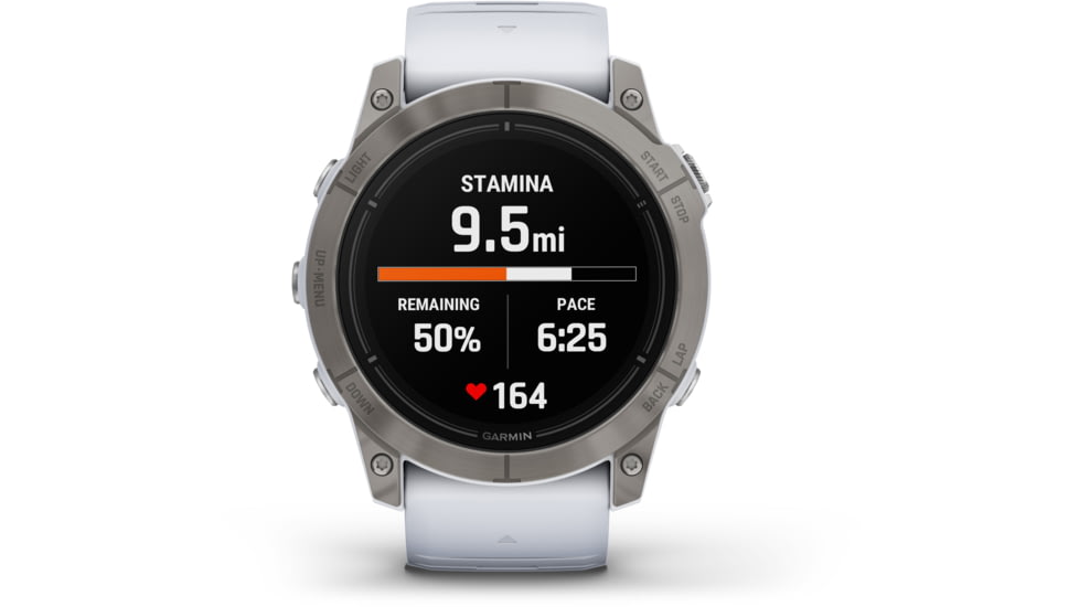 Garmin Epix Pro Gen 2 - Sapphire Edition Watches, 51mm, Titanium w/ Whitestone Band, 010-02804-10