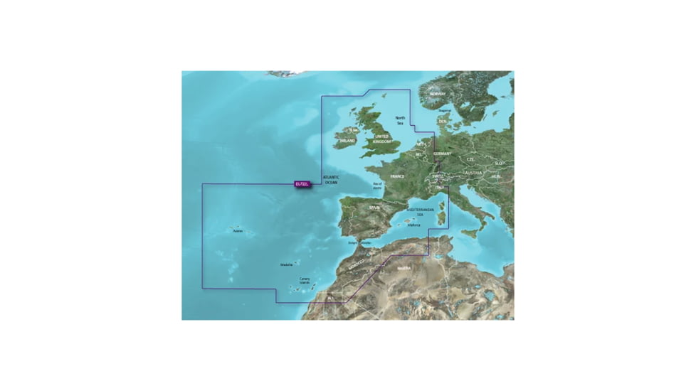 Garmin Europe Atlantic Coast BlueChart g3 Vision VEU722L 79447