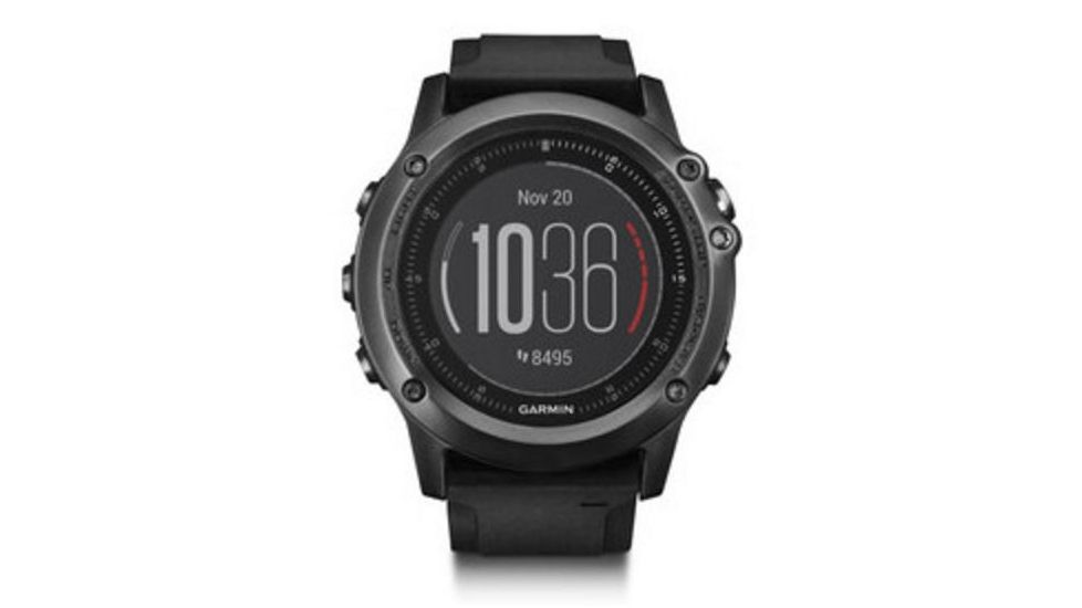 Garmin Fenix 3 HR GPS Training Watch,Gray,Black Silicone Band 010-01338-70