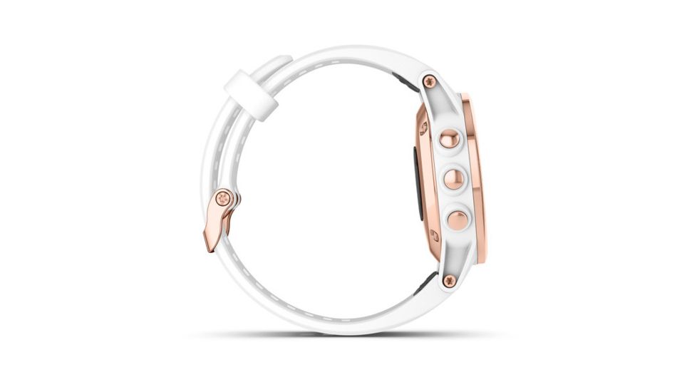 Garmin Fenix 5S Plus, Sapphire, GPS Watch, NA, White Rose Gold/White 010-01987-06