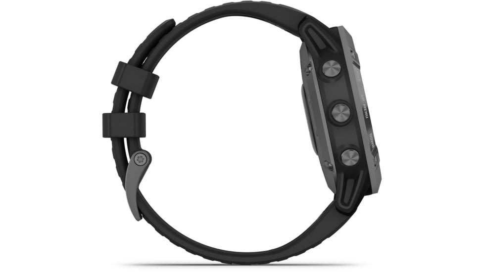 Garmin Fenix 6 Pro Solar Watch, Slate Gray with Black Band, 010-02410-14