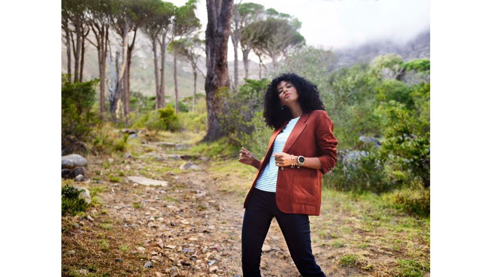 Garmin Fenix 6S Pro Solar Watch, Light Gold w/ Light Sand Band, 010-02409-10