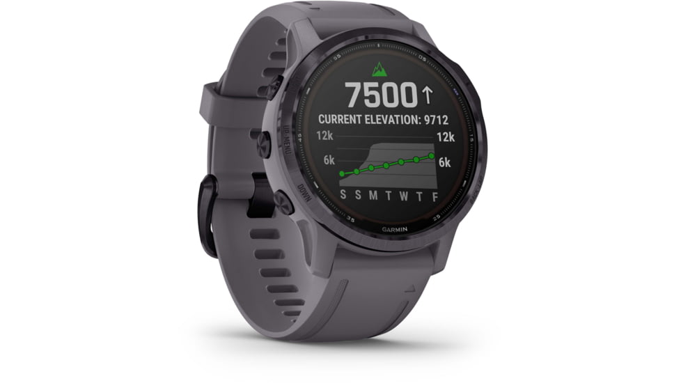 Garmin Fenix 6S Pro Solar Watch - Women of Adventure, Amethyst w/ Shale Band, 010-02409-14