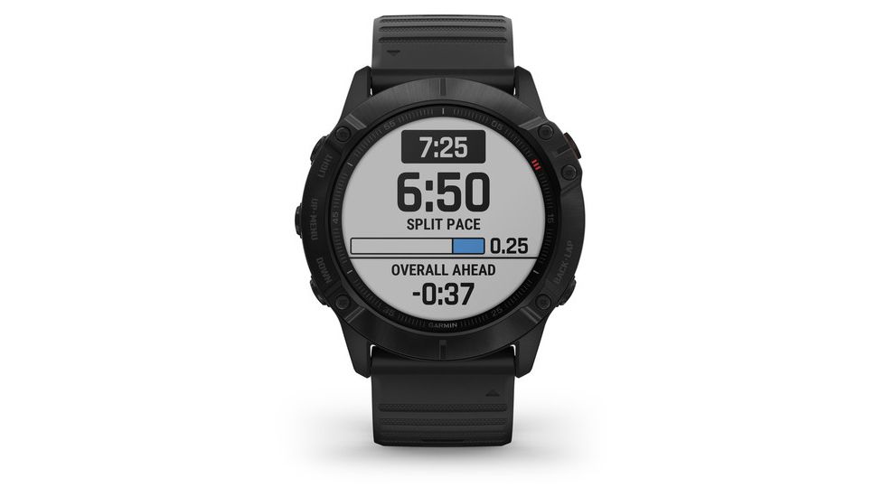 Garmin Fenix 6X Pro Multisport GPS Smartwatch, Black w/Black Band, 010-02157-00