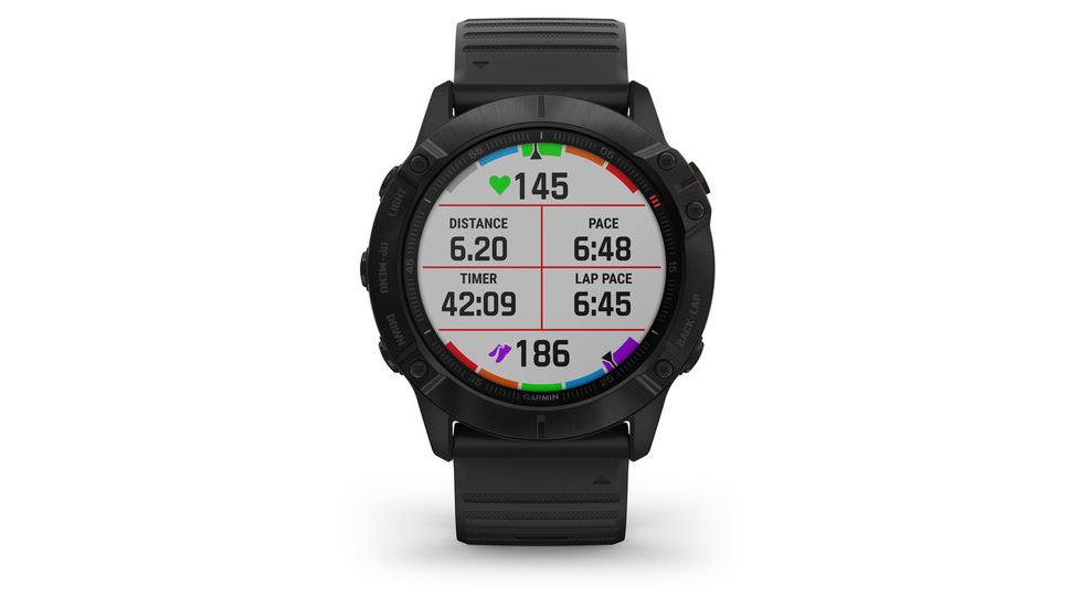 Garmin Fenix 6X Pro Multisport GPS Smartwatch, Black w/Black Band, 010-02157-00