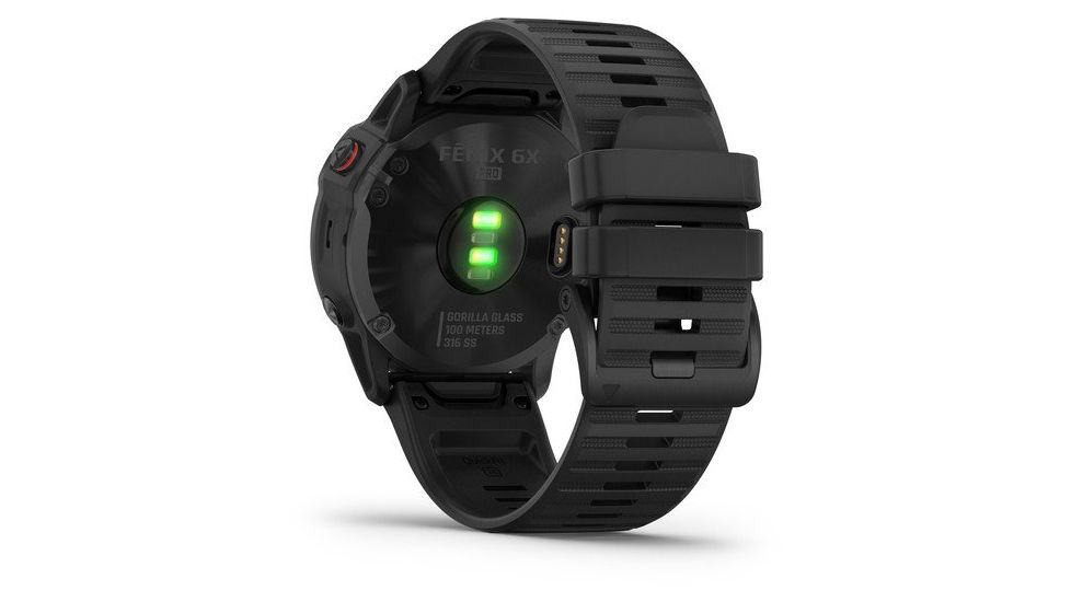 Garmin Fenix 6X Pro Multisport GPS Smartwatch, Black w/Black Band, 010-02157-00