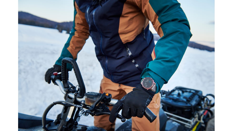 Garmin Fenix 7S Sapphire Solar Watch, Dark Bronze Titanium Case, Shale Gray Band, 010-02539-28