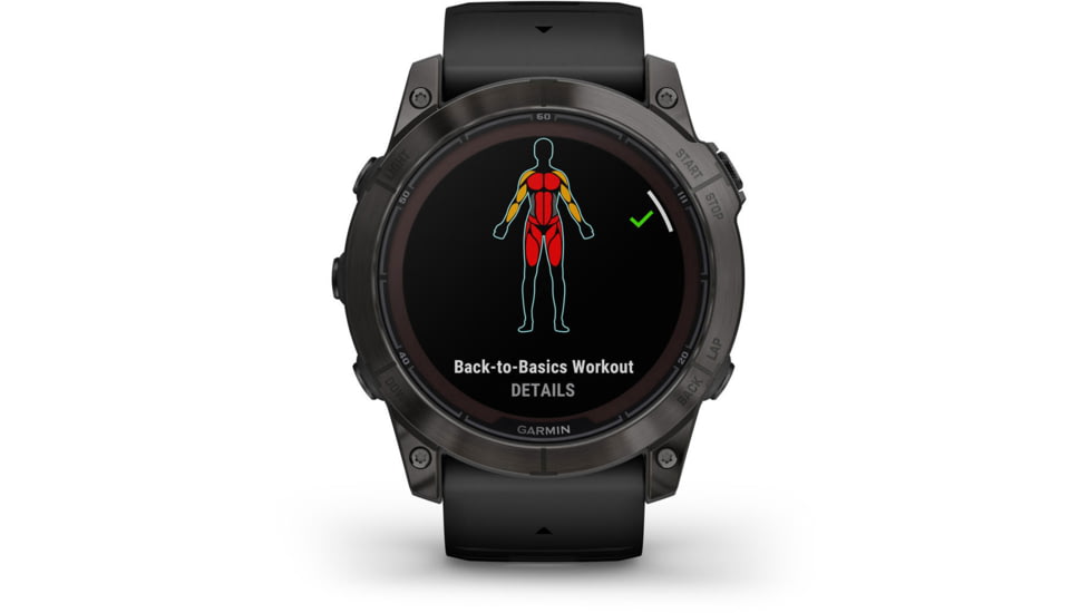 Garmin Fenix 7X Pro Sapphire Solar Edition Carbon Gray DLC Titanium with Black Band Watch, 010-02778-10