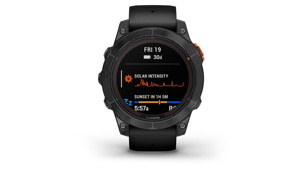 Garmin Fenix 7X Pro Solar Edition Slate Gray with Black Band Watch, 010-02778-00