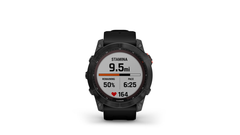 Garmin Fenix 7X Solar Watch, Slate Gray Case, Black Band, 010-02541-00