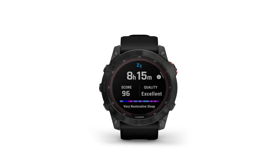 Garmin Fenix 7X Solar Watch, Slate Gray Case, Black Band, 010-02541-00