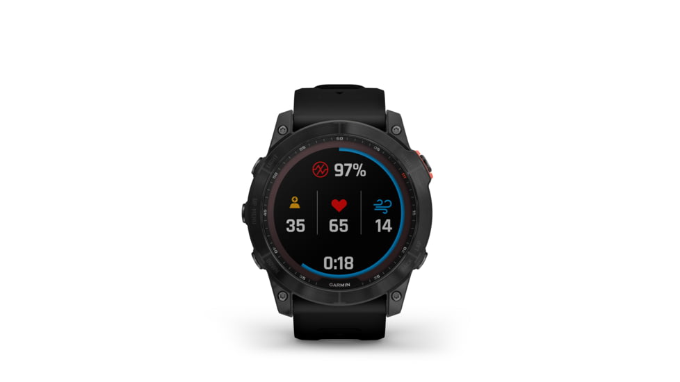 Garmin Fenix 7X Solar Watch, Slate Gray Case, Black Band, 010-02541-00
