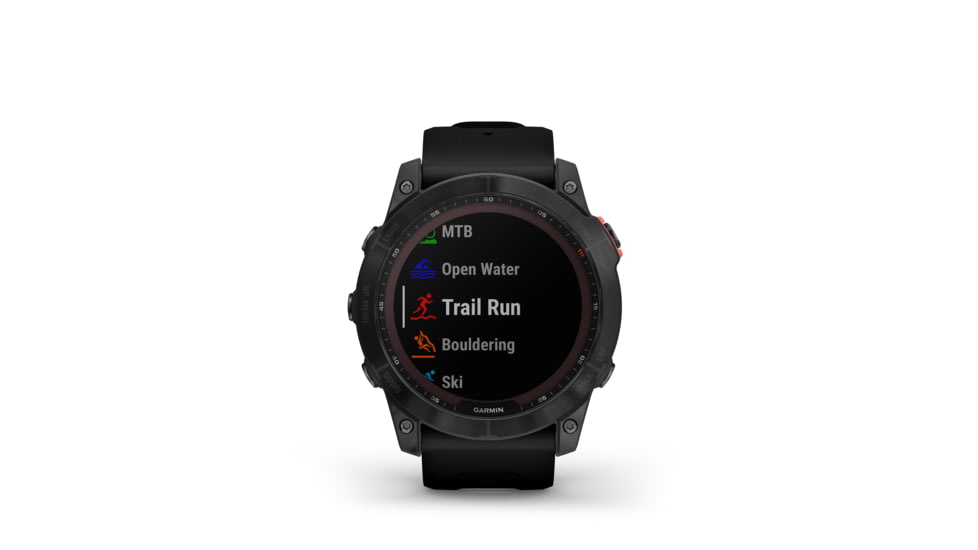 Garmin Fenix 7X Solar Watch, Slate Gray Case, Black Band, 010-02541-00