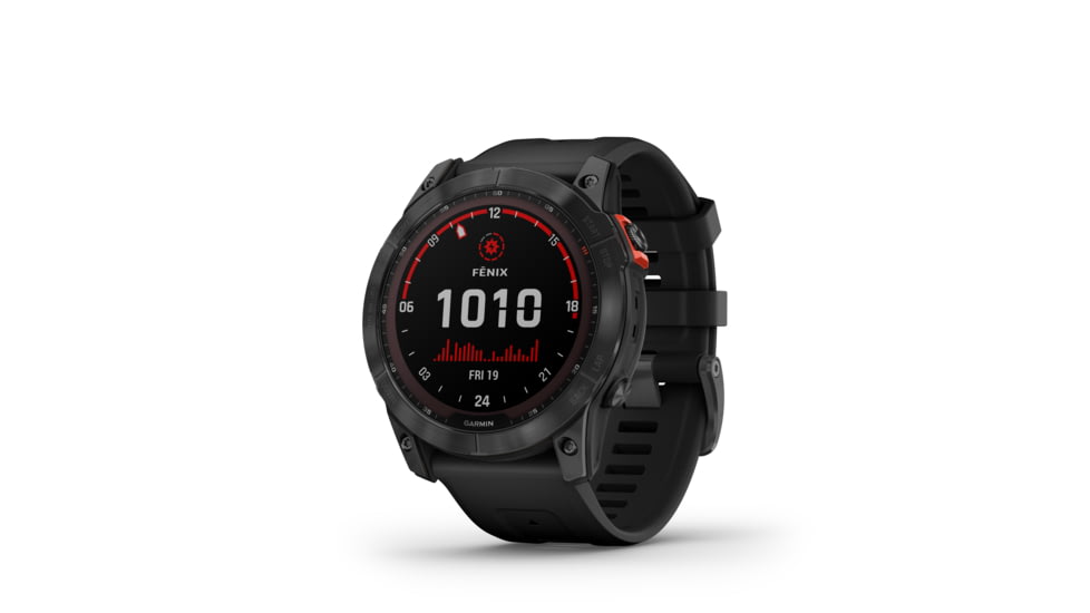 Garmin Fenix 7X Solar Watch, Slate Gray Case, Black Band, 010-02541-00